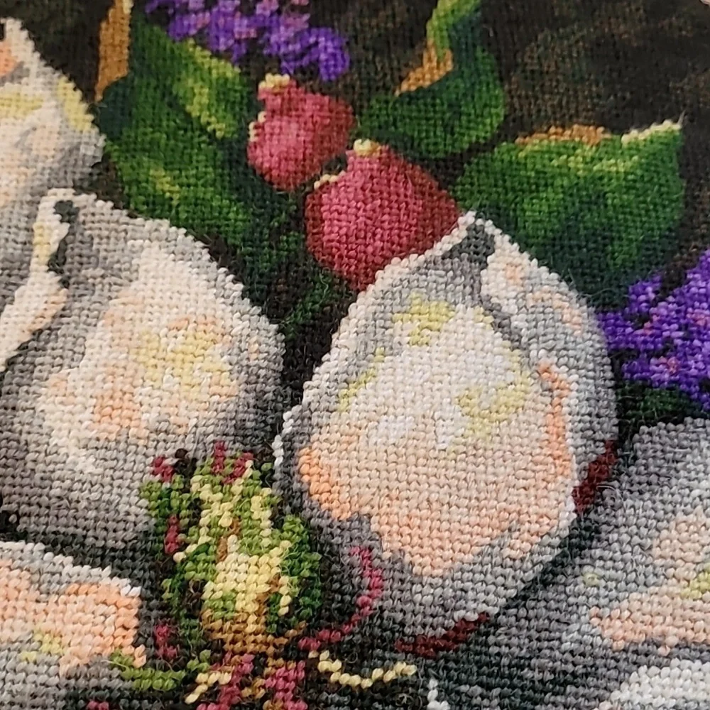 Magnolia Needlepoint Tapistry - Picture 3 of 5